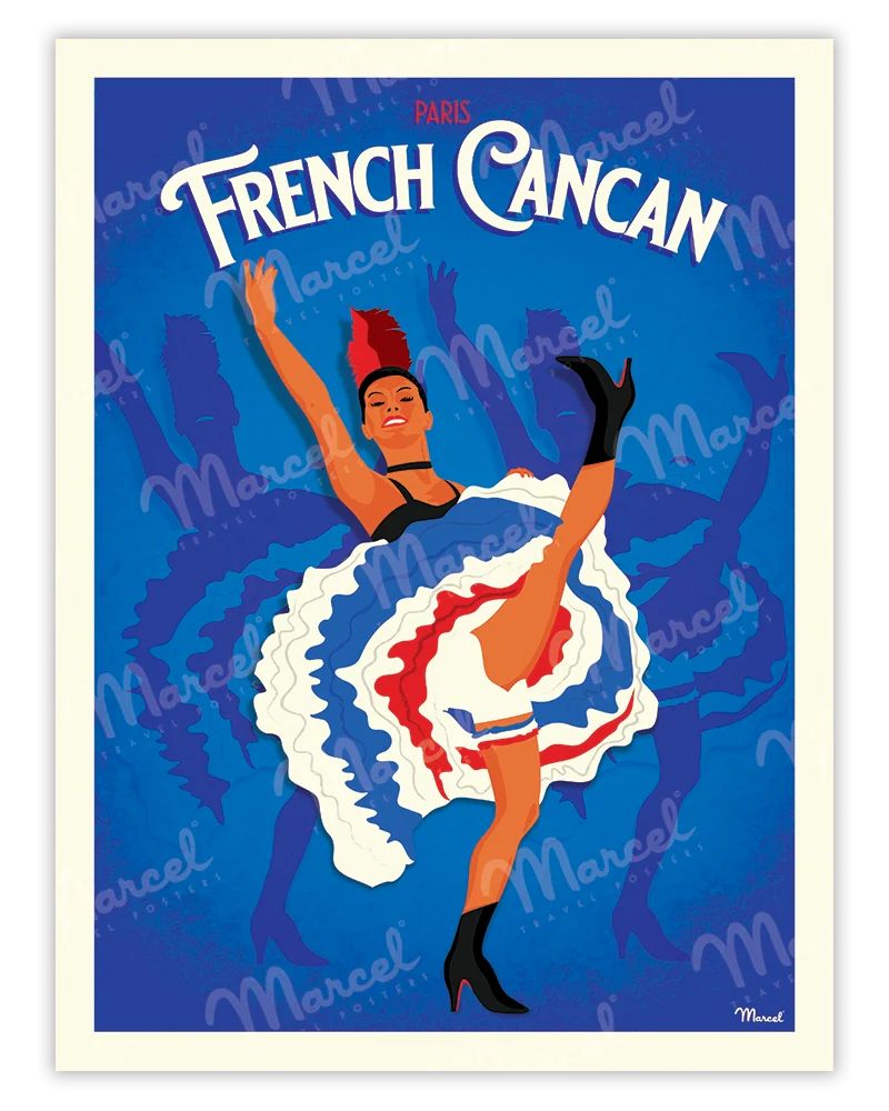 「French Cancan」 フランス製ポスター マルセル(Marcel) MB34240