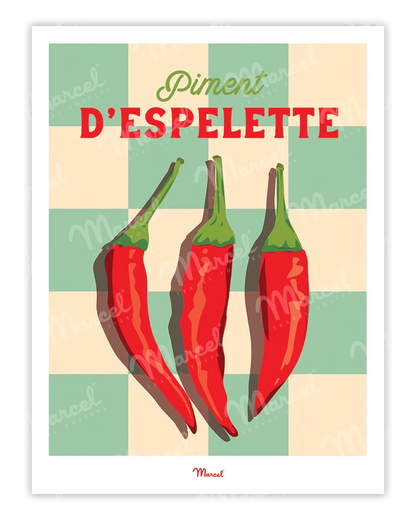 「Piment d'Espelette」 フランス製ポスター マルセル(Marcel) MB34872