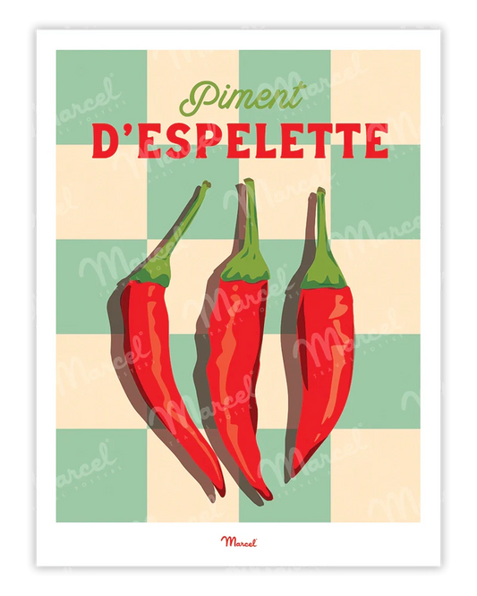 「Piment d'Espelette」 フランス製ポスター マルセル(Marcel) MB34872