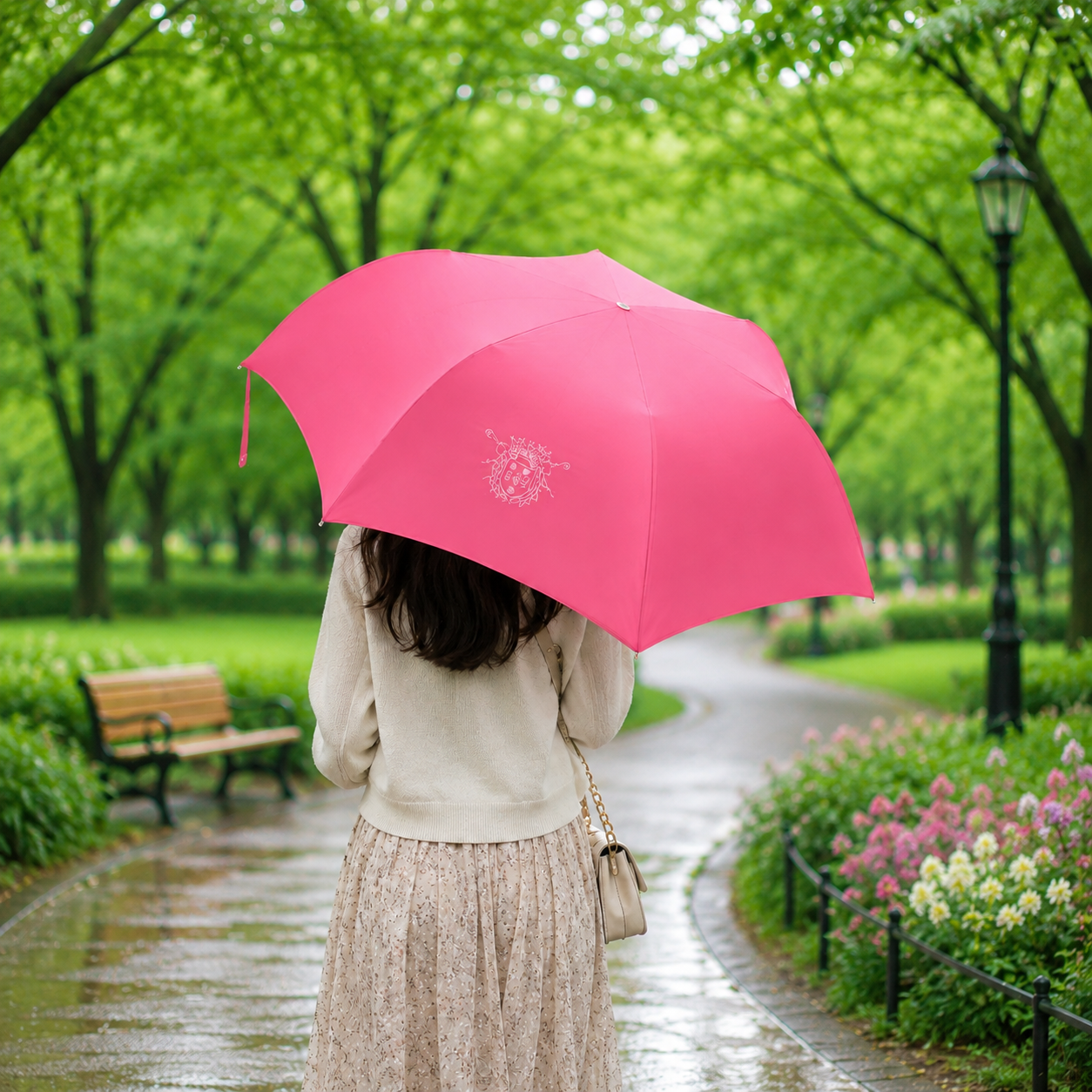 「Le Veritable Cherbourg」 フランス製傘 ル・ヴェリターブル・シェルブール Pink